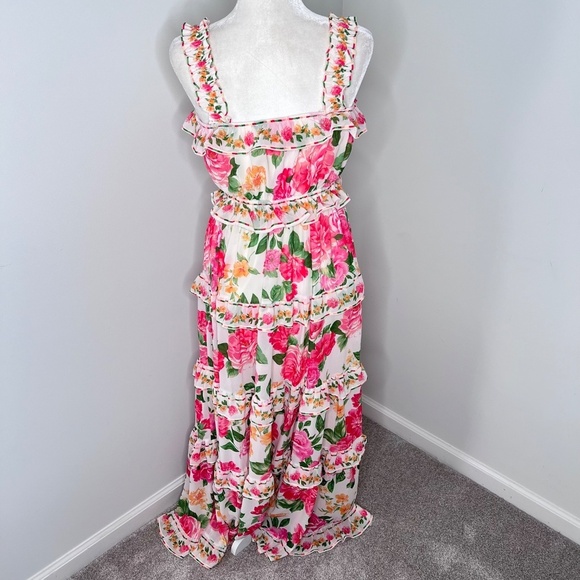 NWT Baltic Born Julieta Tiered Maxi Dress Floral M - Picture 5 of 8